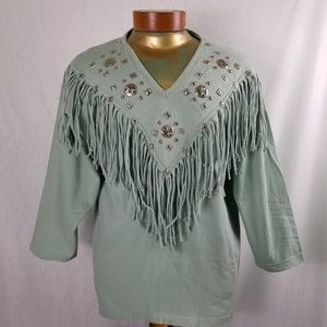 👽Vintage Western Style 3/4 Sleeve Shirt